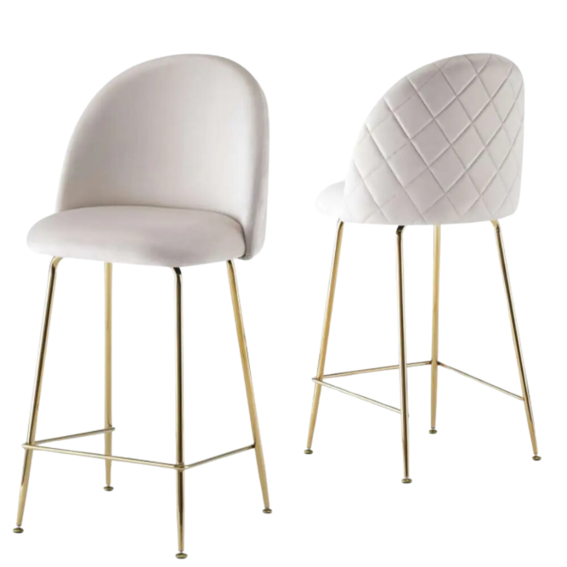 Pack 2 Taburetes Breda Gold Velvet 66 cm 1