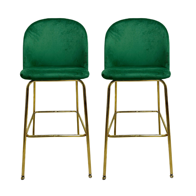 Pack 2 Taburetes Breda Gold Velvet 66 cm 5