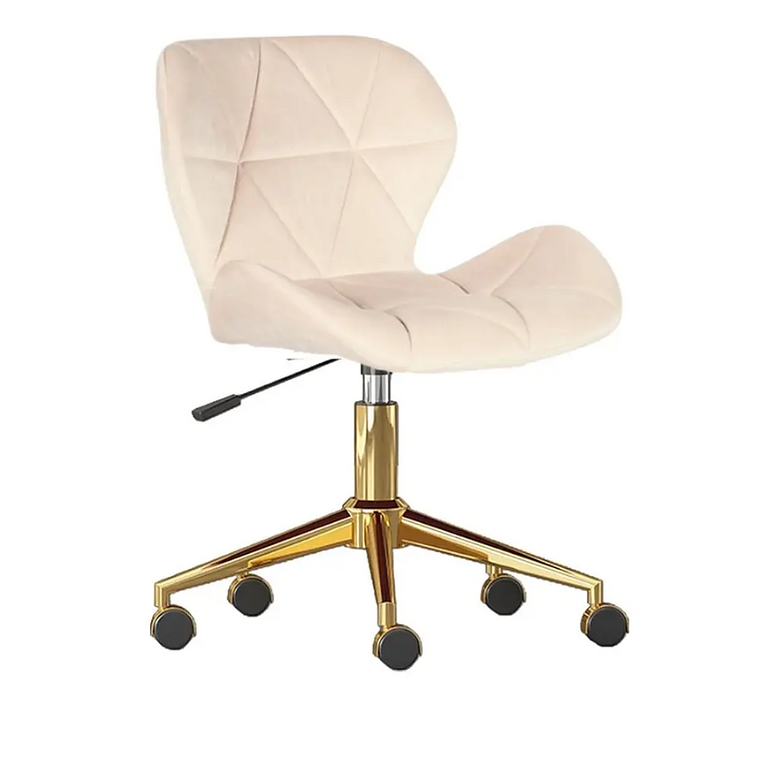 Silla de Oficina Escritorio Mariposa Rubik Gold Velvet 2