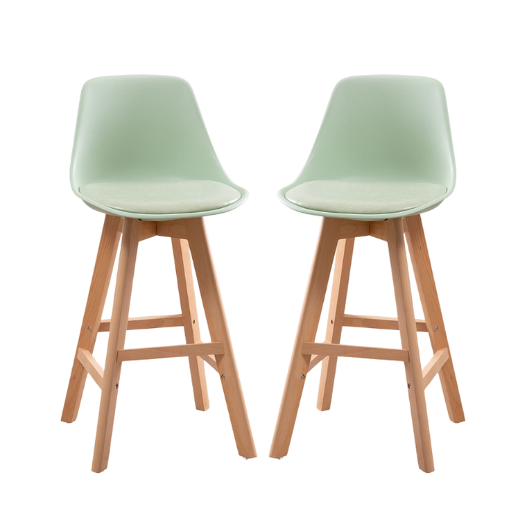 Pack 2 Taburetes Tulip 64 cm Respaldo Medio 7