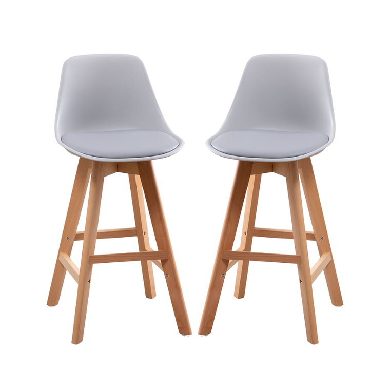 Pack 2 Taburetes Tulip 64 cm Respaldo Medio 5