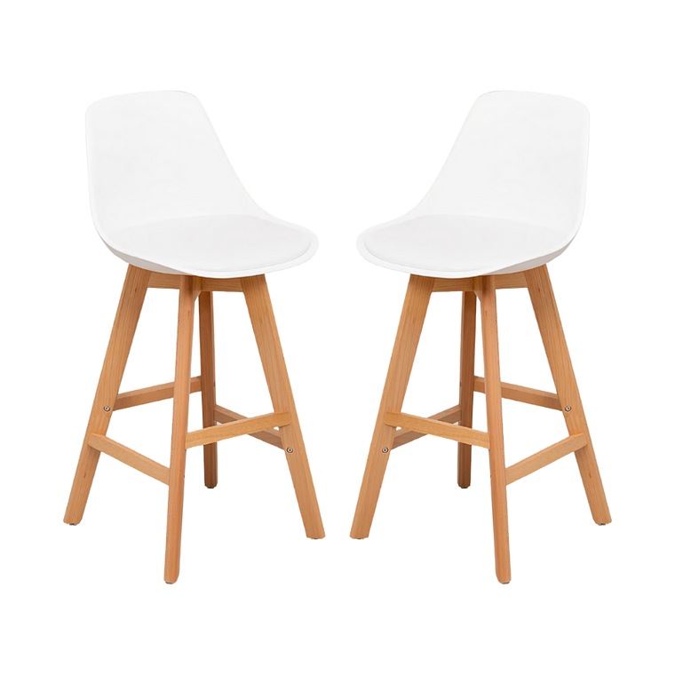 Pack 2 Taburetes Tulip 64 cm Respaldo Medio 3