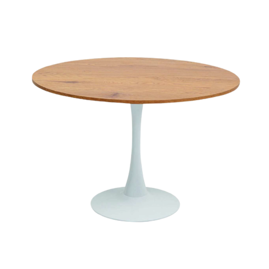 Mesa Tulip madera 100 cm l Base Blanca 1