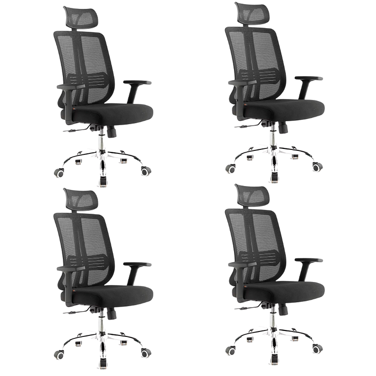 Pack 4 Sillas de Oficina Escritorio Allen Mesh 1