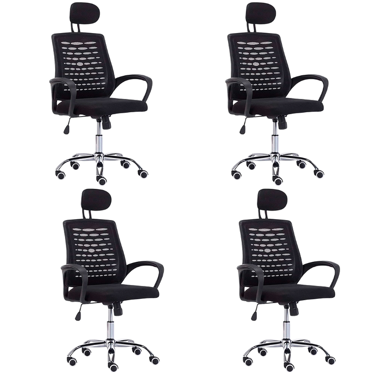 Pack 4 Sillas de oficina Gates Mesh 1