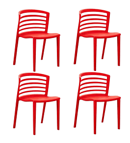 Pack 4 Sillas de Terraza Francia 