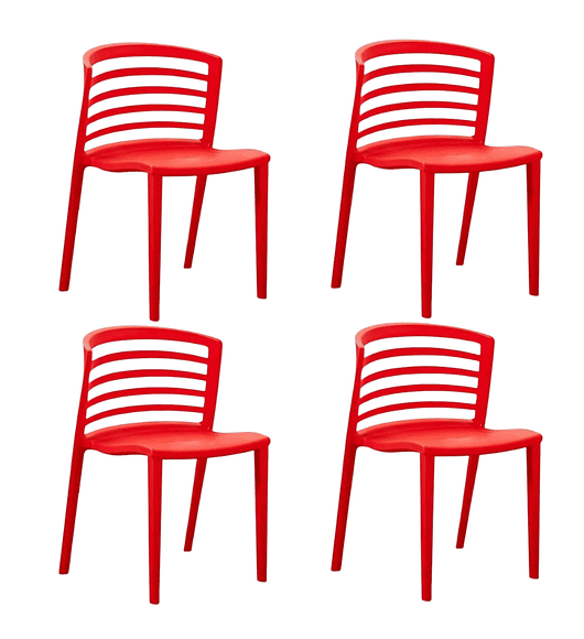 Pack 4 Sillas de Terraza Francia 