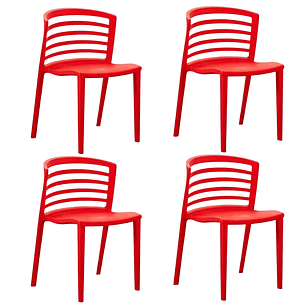 Pack 4 Sillas de Terraza Francia 