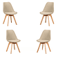 Pack 4 Sillas Tulip Lino - Miniatura 8