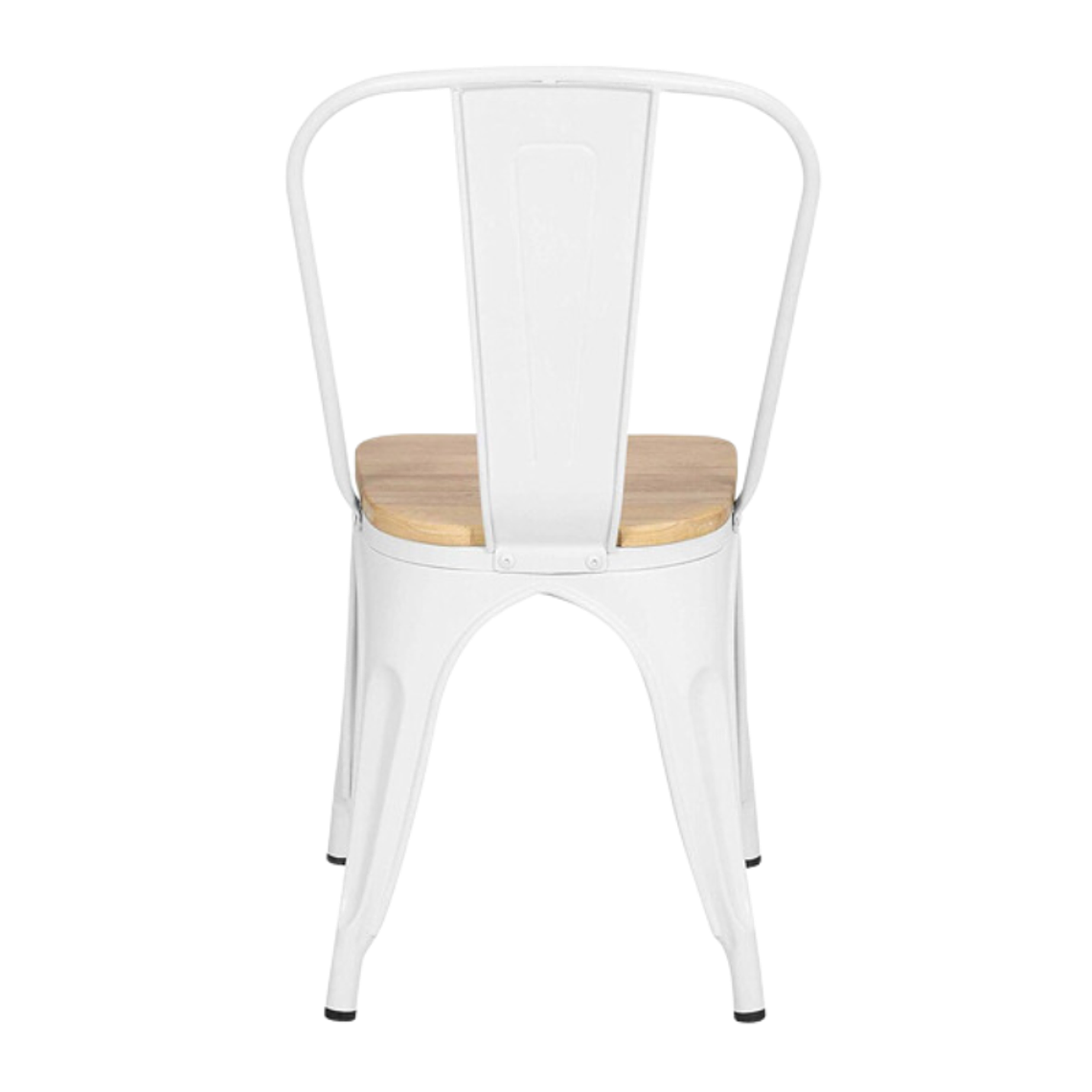 Pack 6 Sillas Tolix con asiento madera clara 5