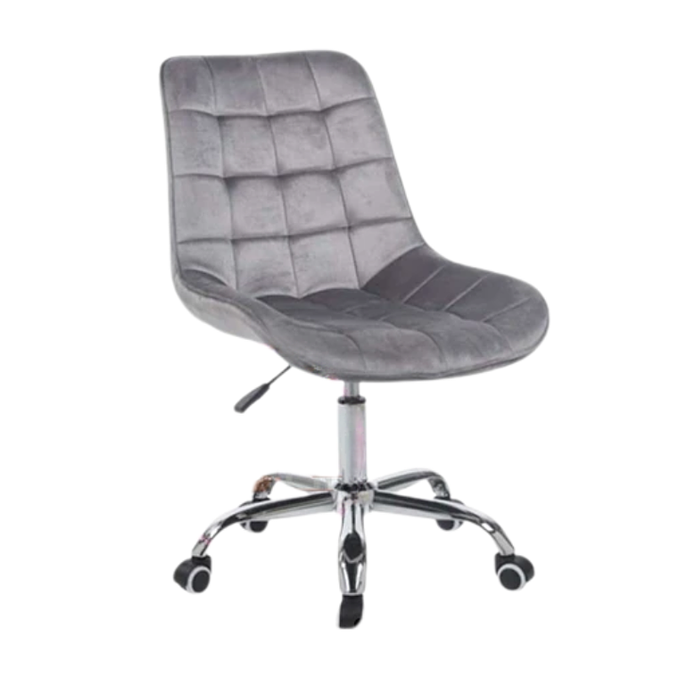 Silla de oficina escritorio Capitone Top Silver 1