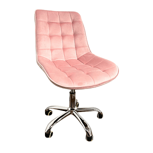 Silla de oficina escritorio Capitone Top Silver