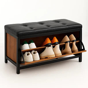 Banqueta Zapatero Industrial con Asiento Acolchado