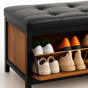 Banqueta Zapatero Industrial con Asiento Acolchado