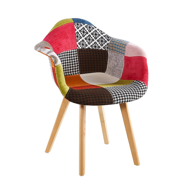 Pack 4 Butacas Patchwork Wood 9