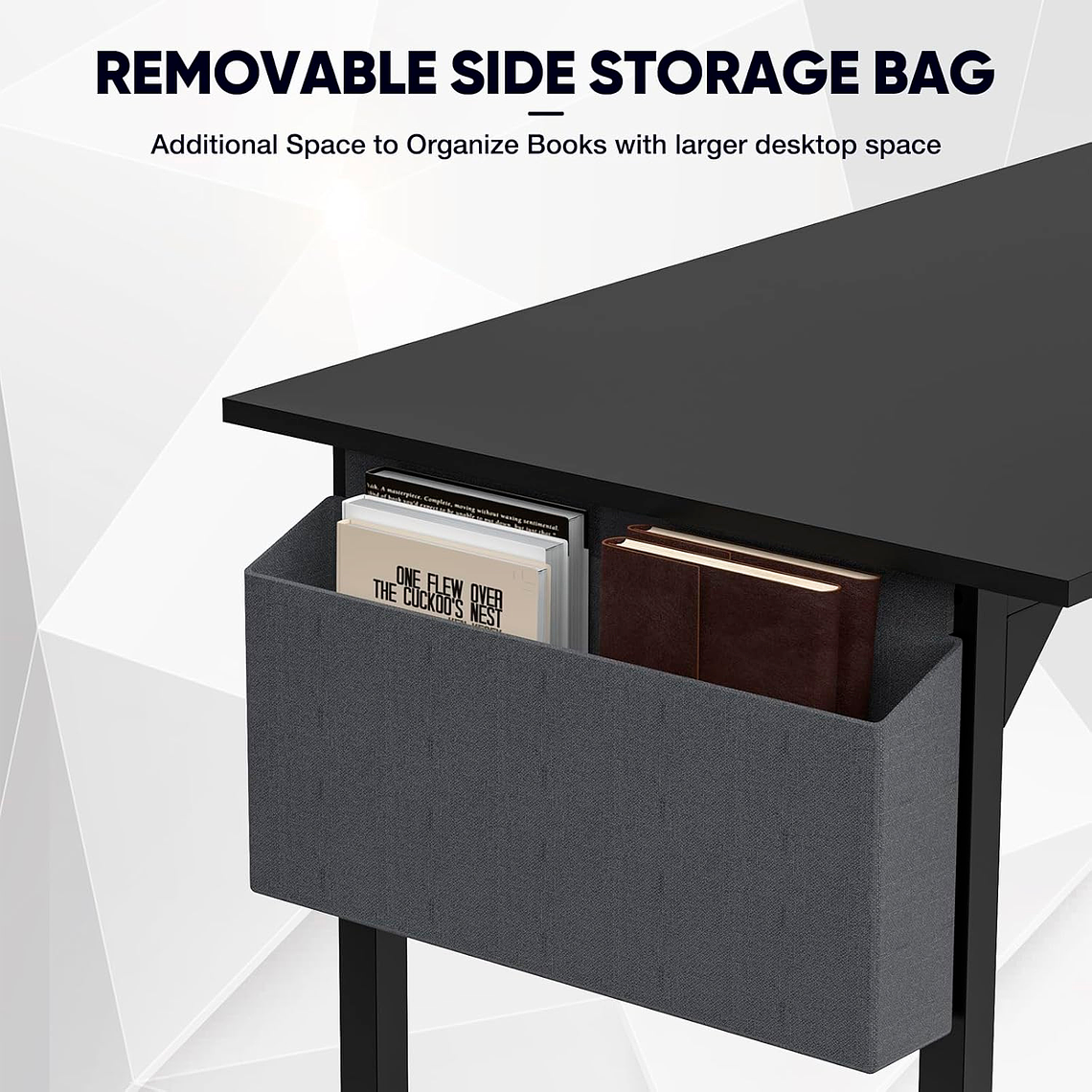 Escritorio Industrial Soon Black 140 cm l Compartimiento 4