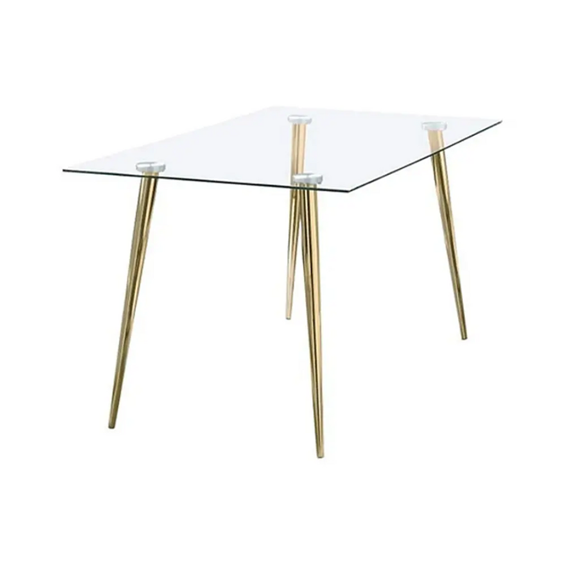 Mesa cuadrada Gold vidrio 80x80 cm 1