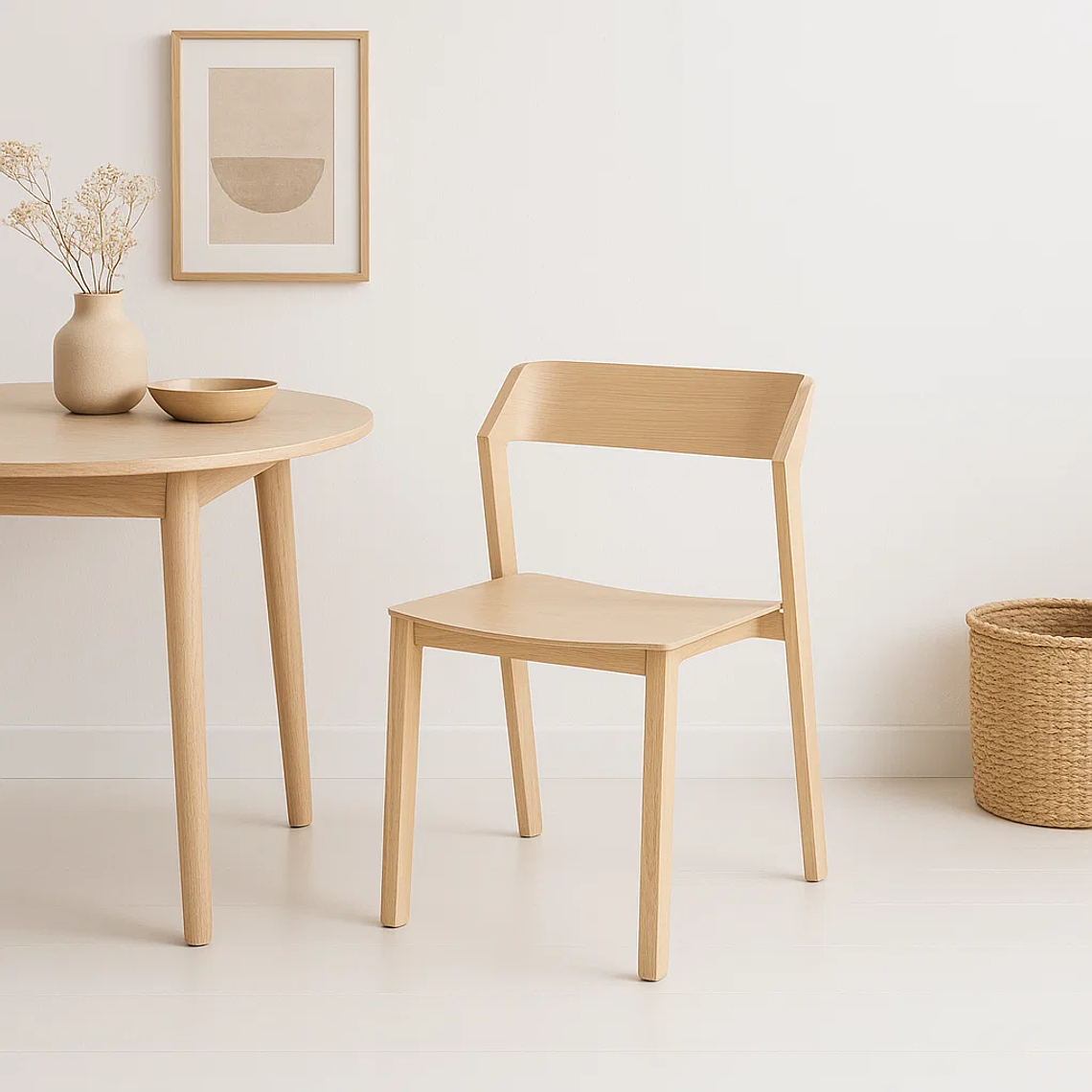 Pack de 4 Sillas de Madera Rover Viena Natural 4