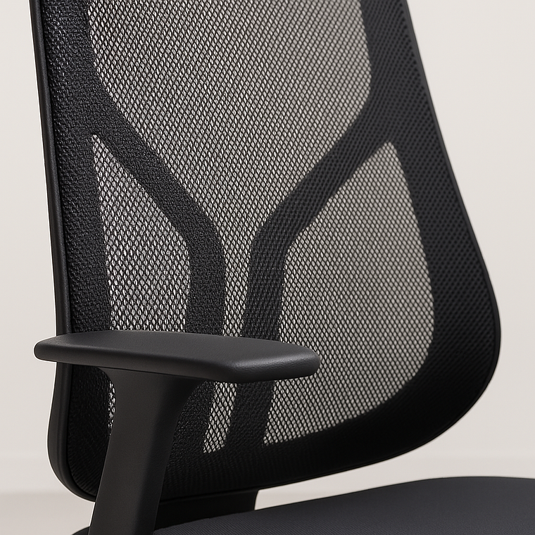 Pack 4 Sillas de Oficina Escritorio Ergonómica Line Mesh - Negra 5