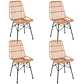 Pack 4 Sillas de Comedor Terraza Rattan Bosnia madera - Miniatura 1