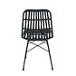 Pack 4 Sillas de Comedor Terraza Rattan Bosnia Negras - Miniatura 7