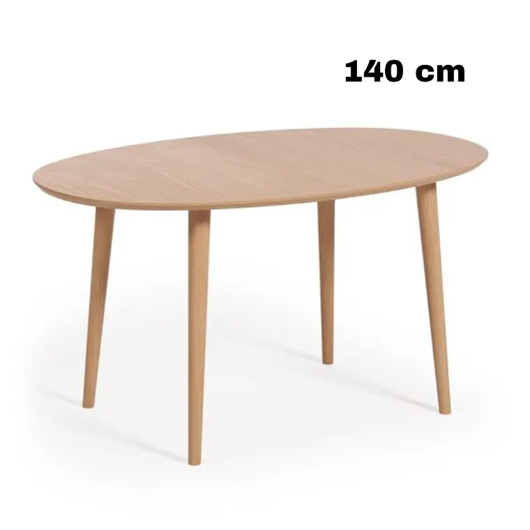Comedor Grant mesa expandible madera de 100 cm a 180 cm con 6 sillas tulip 4