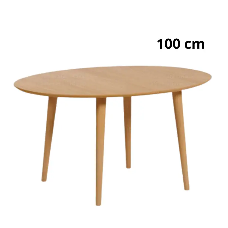 Comedor Grant mesa expandible madera de 100 cm a 180 cm con 6 sillas tulip 3