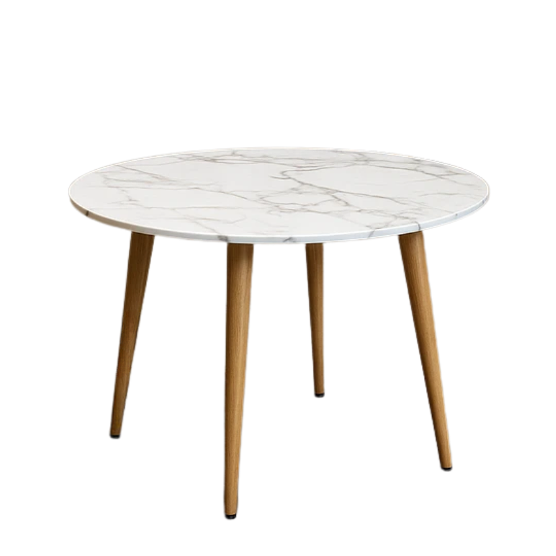 Mesa redonda Mármol blanca 100 cm 1