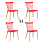 Comedor Brooklyn redondo vidrio 80 cm con 4 Sillas Windsor - Miniatura 5