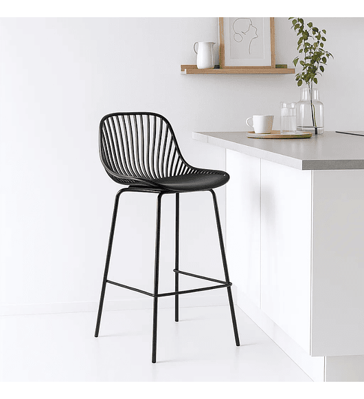 Taburete Vibo negro 76 cm