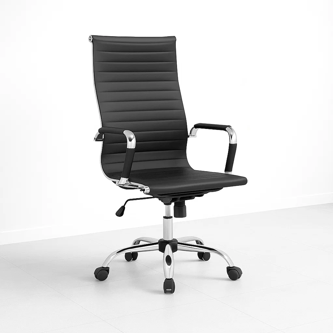Silla de Oficina Escritorio Ejecutiva Edge Negra 1