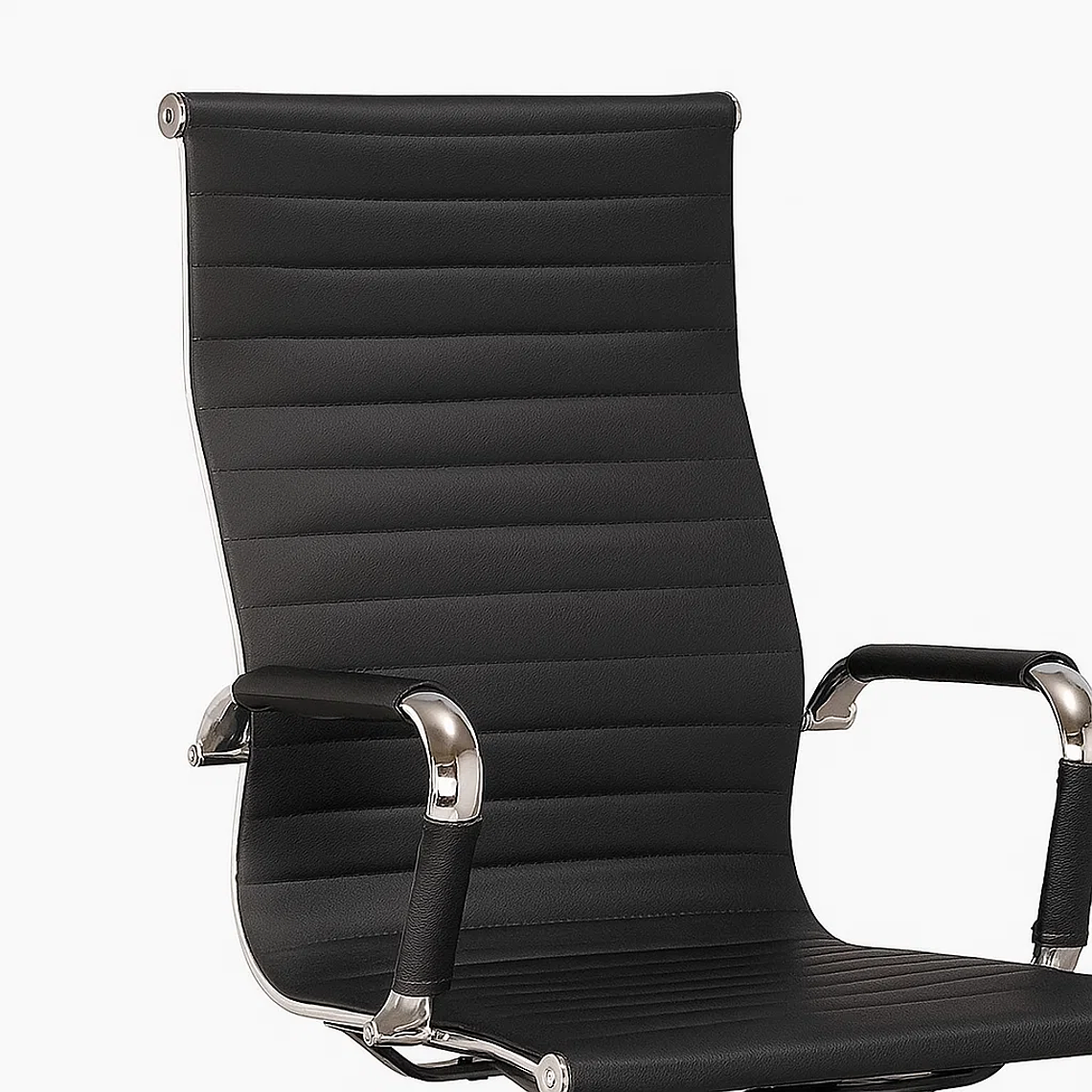 Pack 4 Sillas de Oficina Escritorio Ejecutiva Edge Negra 6