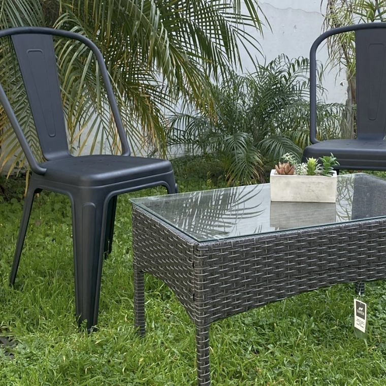 Pack 4 Sillas Tolix Plásticas l Polipropileno negras 6