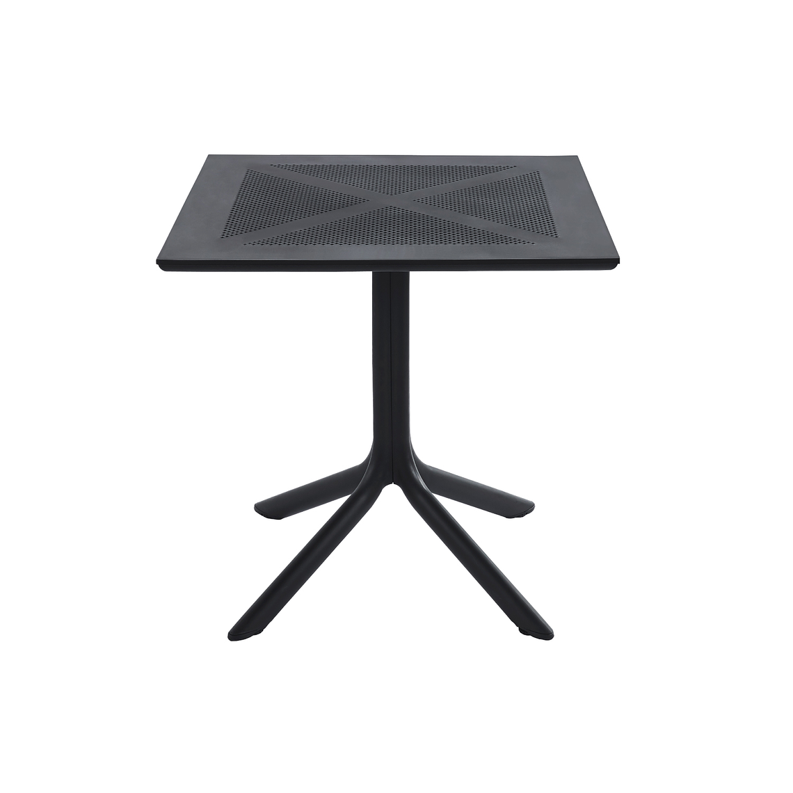 Mesa restaurant 80x80 cm Polipropileno Terraza I NEGRA 2