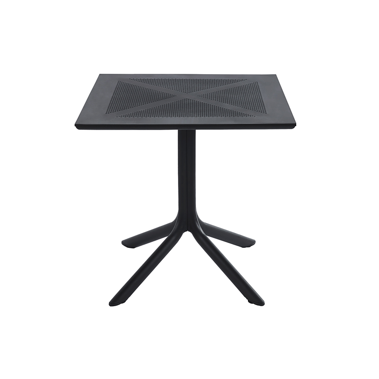 Mesa restaurant 80x80 cm Polipropileno Terraza I NEGRA 2