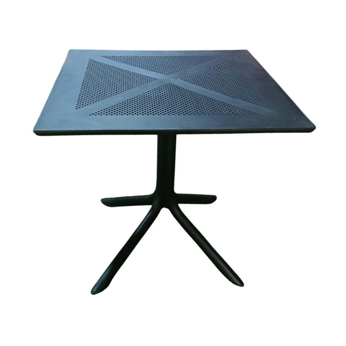 Mesa restaurant 80x80 cm Polipropileno Terraza I NEGRA 1