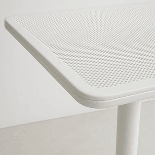 Mesa restaurant 80x80 cm Polipropileno Terraza I BLANCA