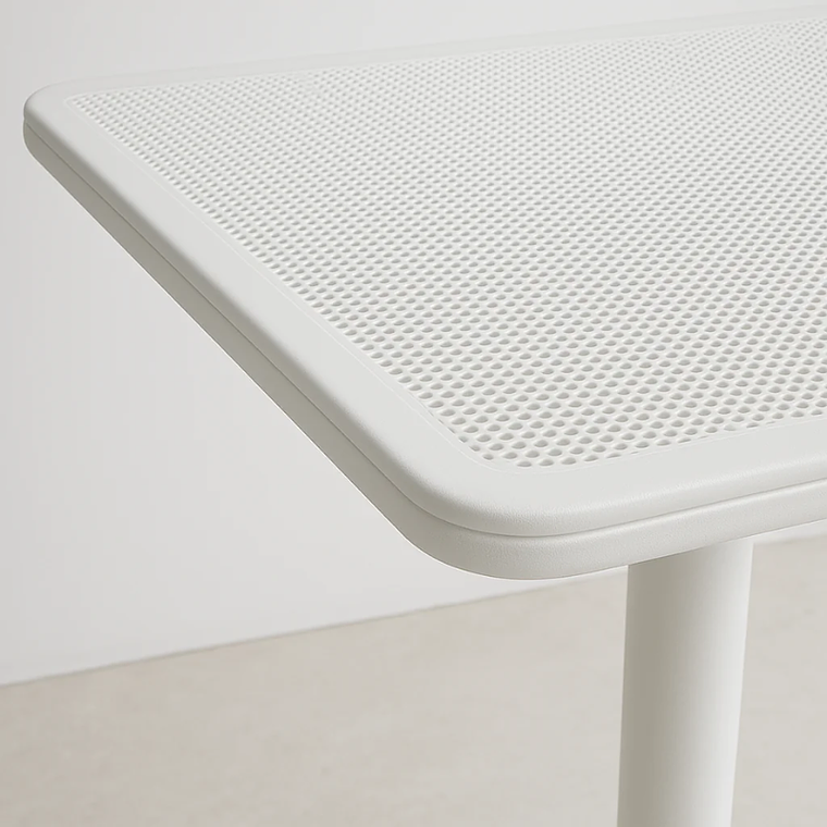 Mesa restaurant 80x80 cm Polipropileno Terraza I BLANCA 2