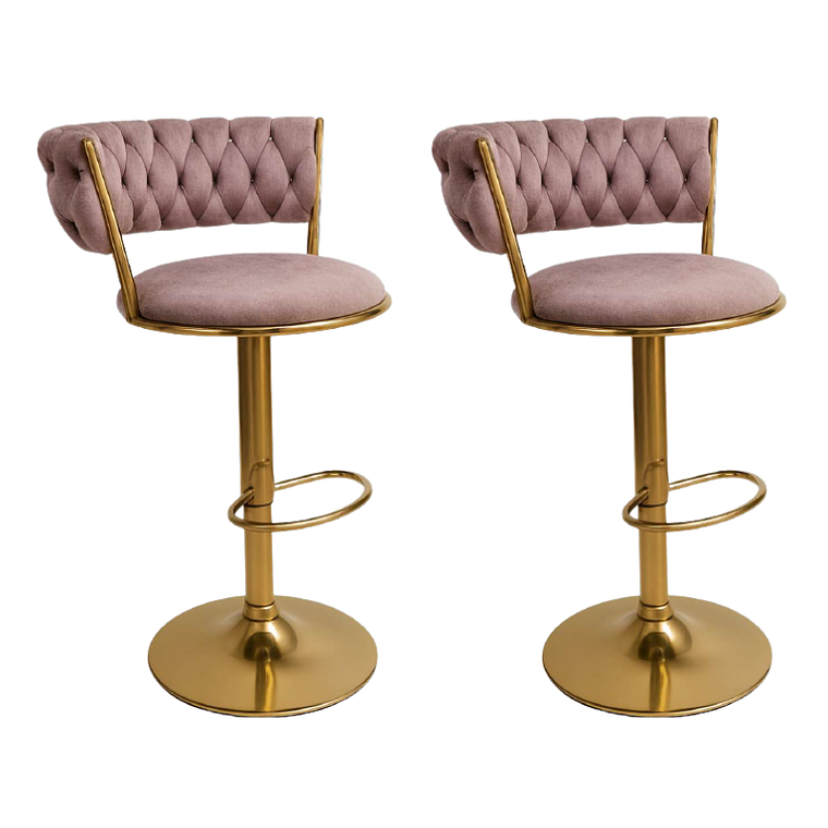 Pack 2 Taburetes Queen Monarch Gold 12