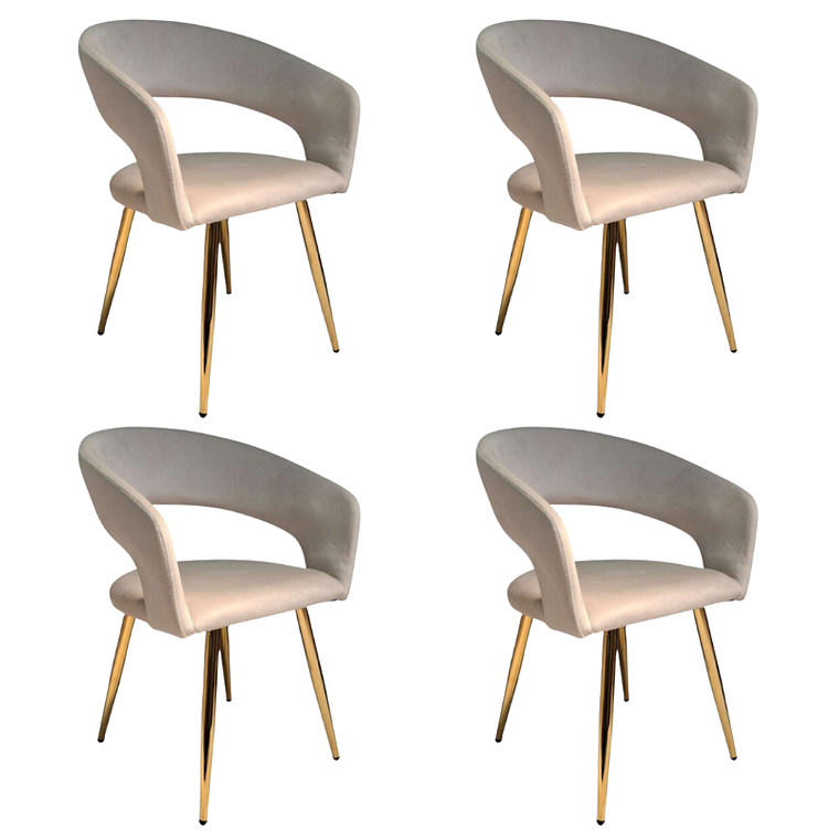 Pack 4 Sitiales Butacas Siena Gold 13