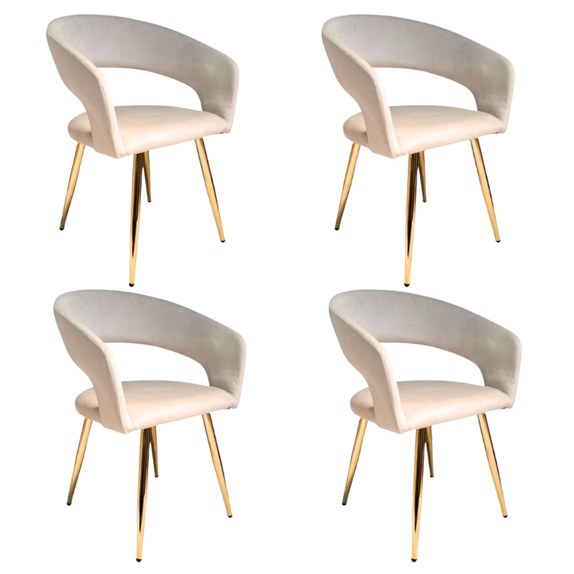 Pack 4 Sitiales Butacas Siena Gold 1