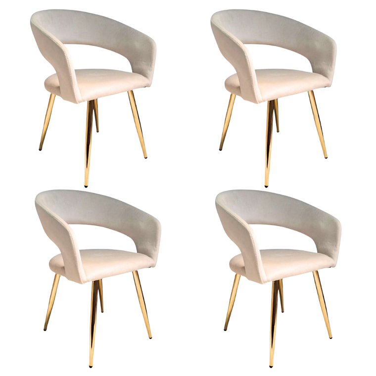 Pack 4 Sitiales Butacas Siena Gold 1
