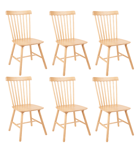 Pack 4 Sillas Windsor Madera - Natural