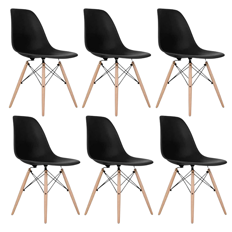Pack 6 Sillas Eames 2