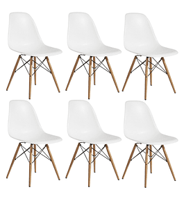 Pack 6 Sillas Eames