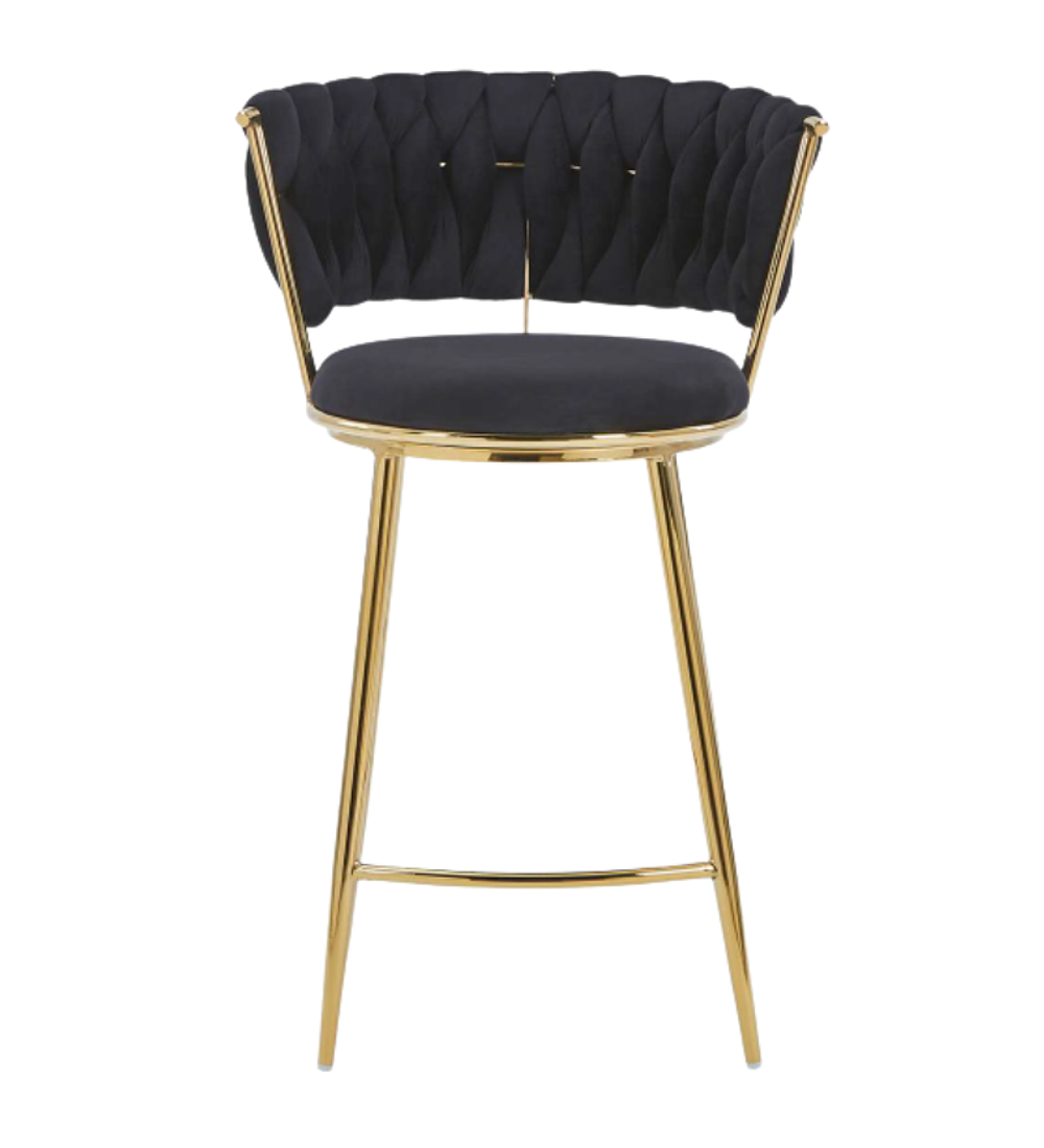 Taburete Queen Low Gold