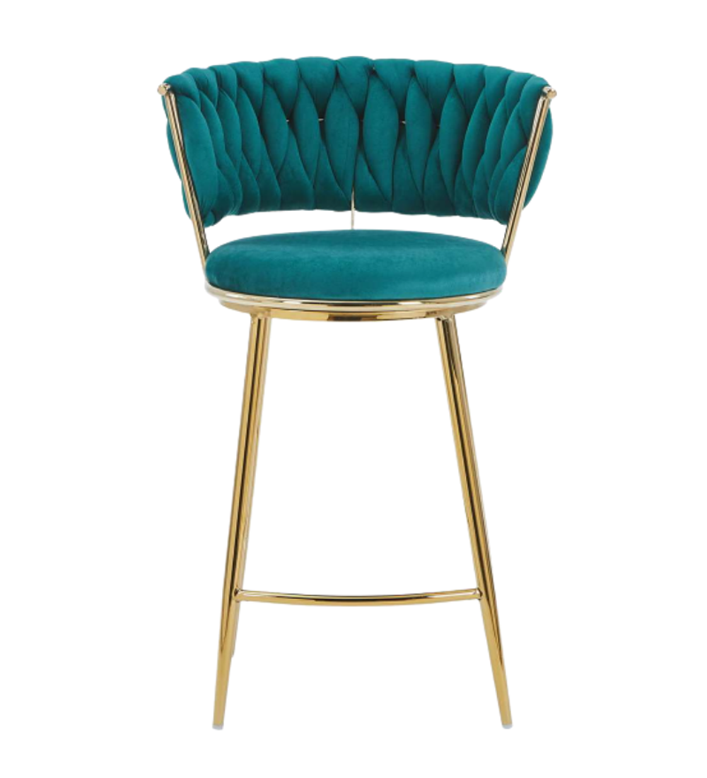 Taburete Queen Low Gold