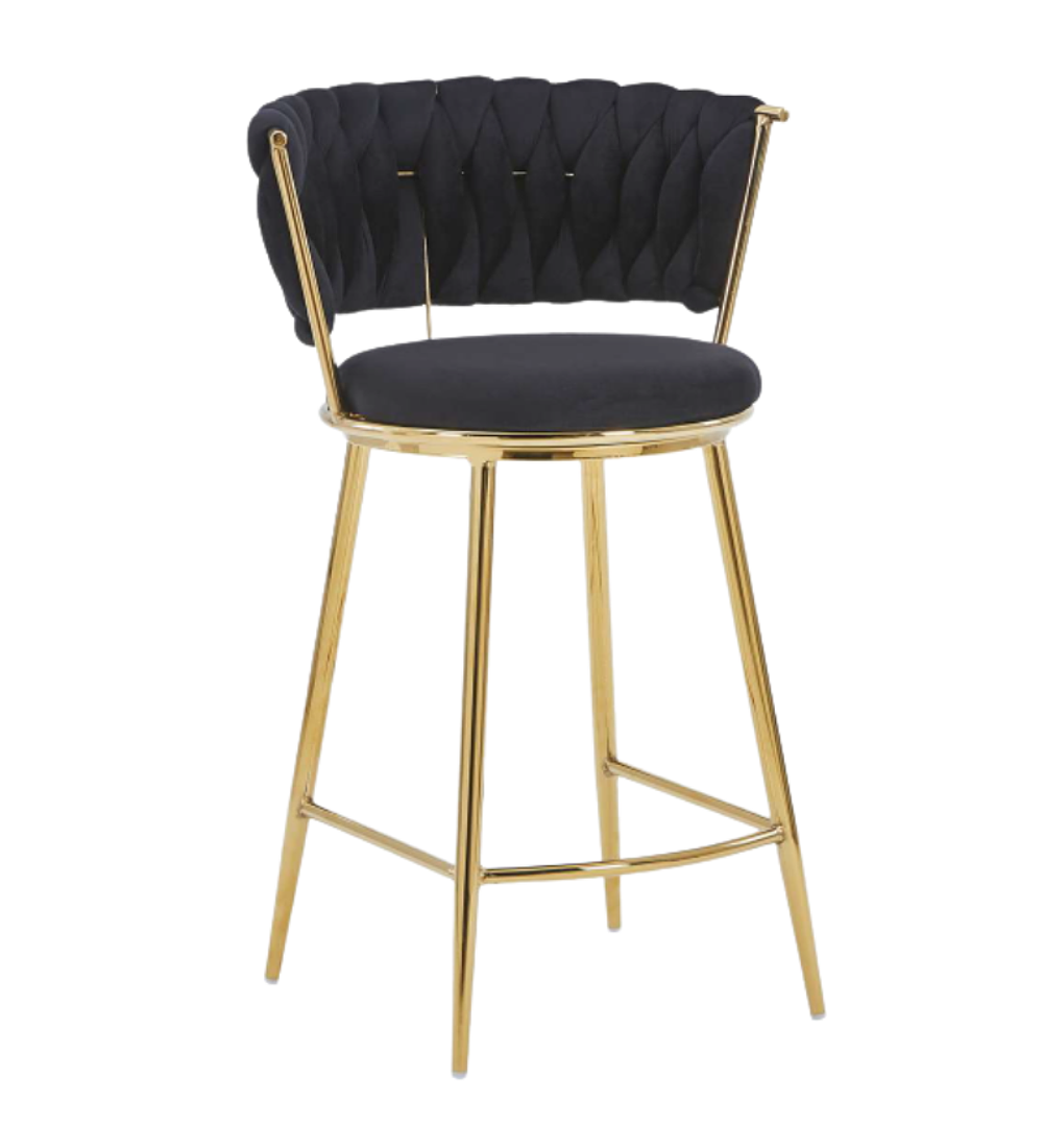 Taburete Queen Low Gold