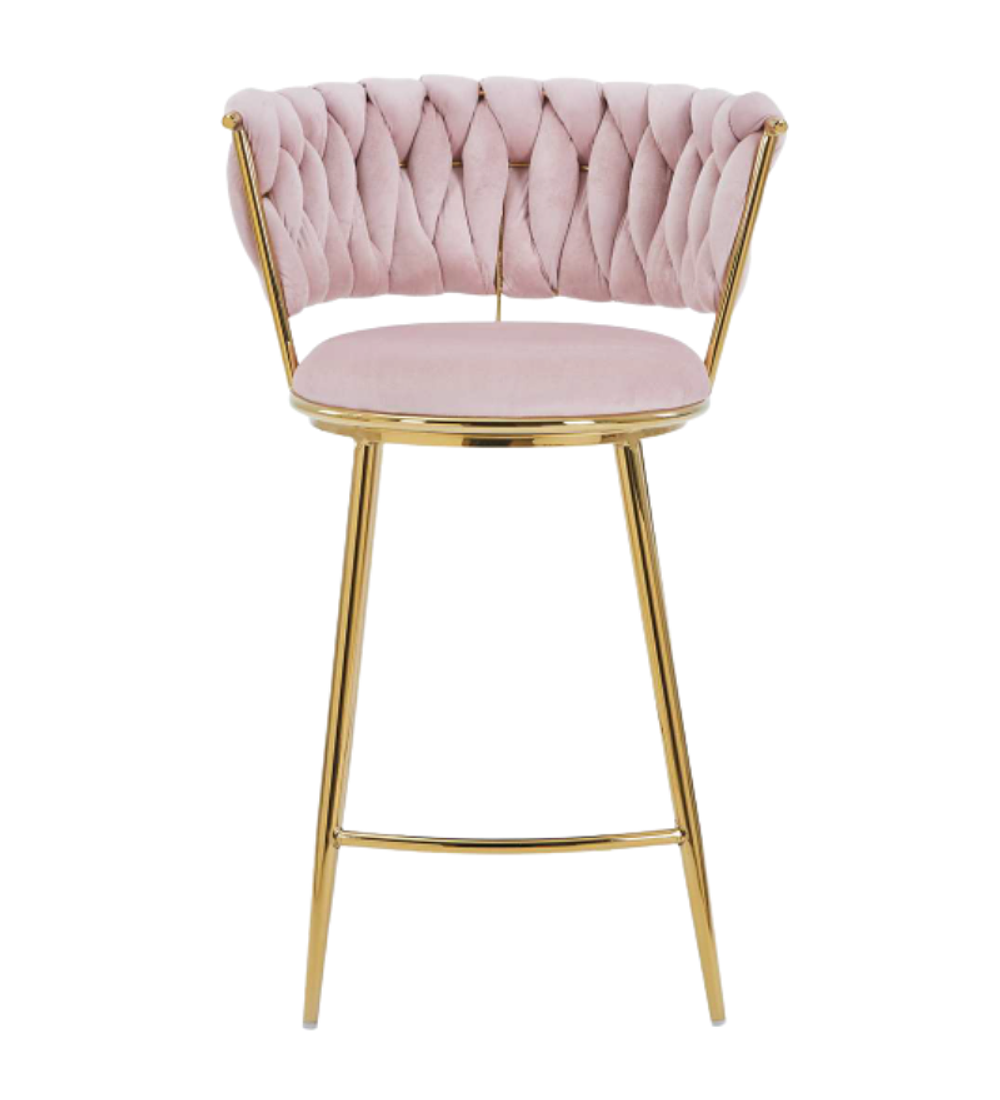 Taburete Queen Low Gold