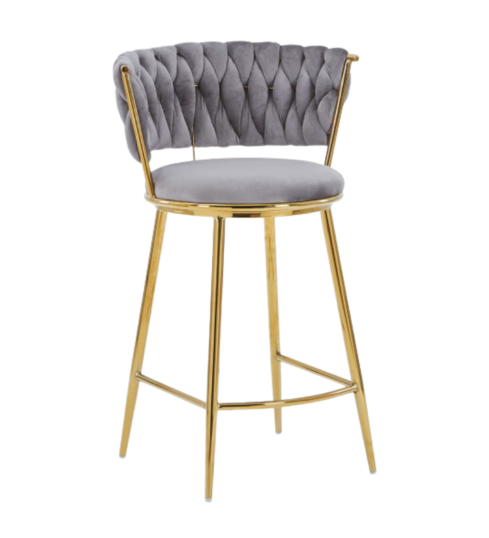 Taburete Queen Low Gold